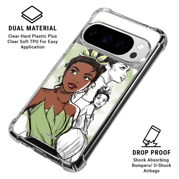 Disney Princess Tiana Sketch Google Pixel 10 Pro Clear Case