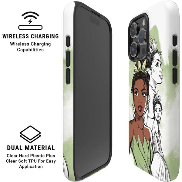 Disney Princess Tiana Sketch iPhone 16 Pro Max Magsafe Impact Case