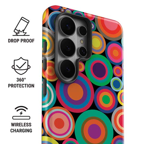 Psychedelic Circles Galaxy S26 Ultra Impact Case