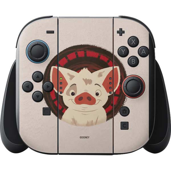 Disney Princess Moana Pua Close Up Nintendo Switch 2 (2025) with Joy-Con Skin