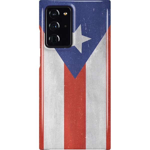 Puerto Rico Flag Distressed Galaxy Cases