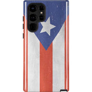 Puerto Rico Flag Distressed Galaxy Cases