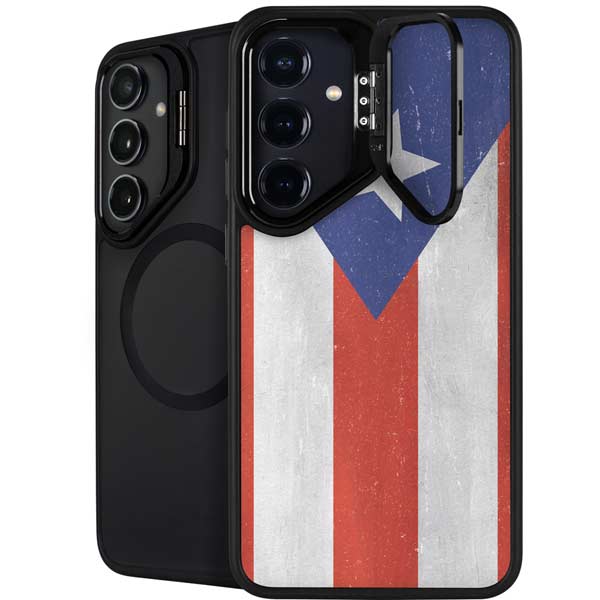 Puerto Rico Flag Distressed Galaxy S26 Plus Kickstand Case