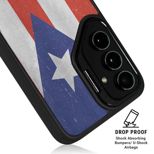 Puerto Rico Flag Distressed Galaxy S26 Ultra Kickstand Case