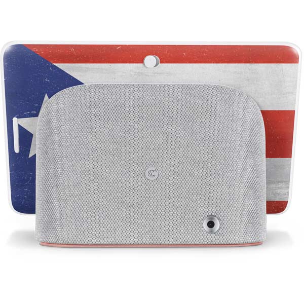 Puerto Rico Flag Distressed Google Home Hub Skin
