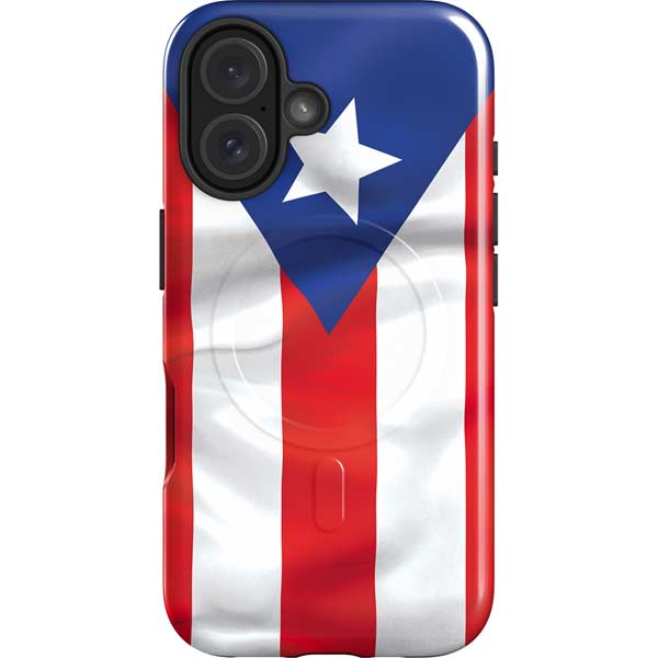 Puerto Rico Flag iPhone 16 Magsafe Impact Case