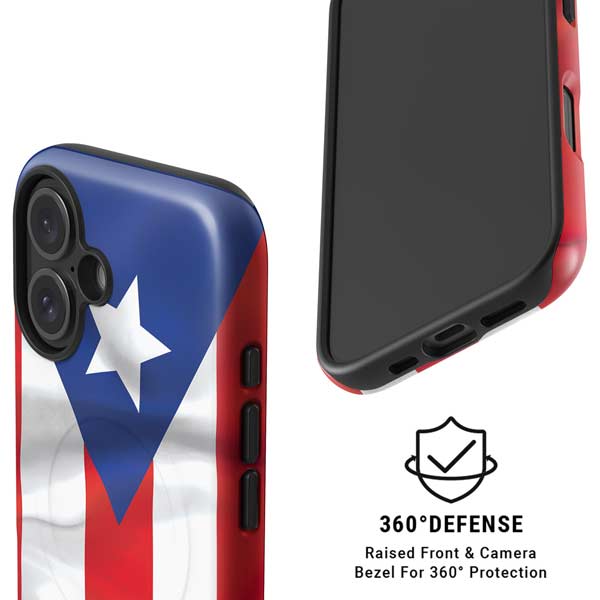 Puerto Rico Flag iPhone 16 Magsafe Impact Case