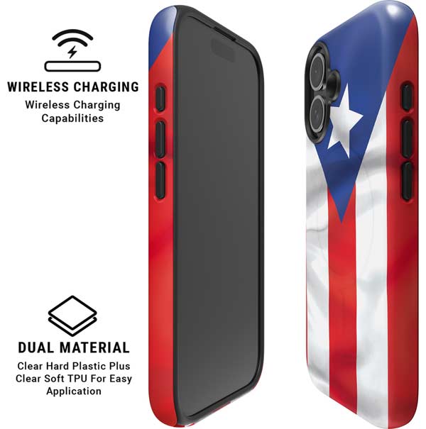 Puerto Rico Flag iPhone 16 Magsafe Impact Case