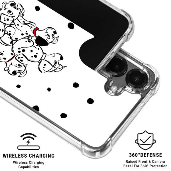 Disney 101 Dalmatians Puppy pile Galaxy S26 Plus Clear Case