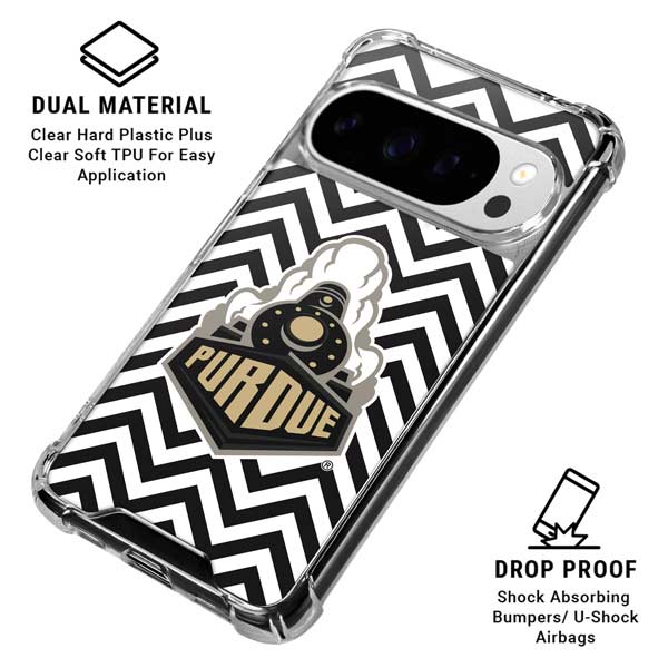 Purdue University Purdue Chevron Google Pixel 10 Pro XL Clear Case