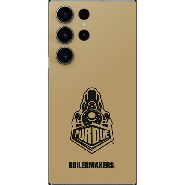 Galaxy S25 Ultra Purdue Gold Signature Logo Skin | Skinit