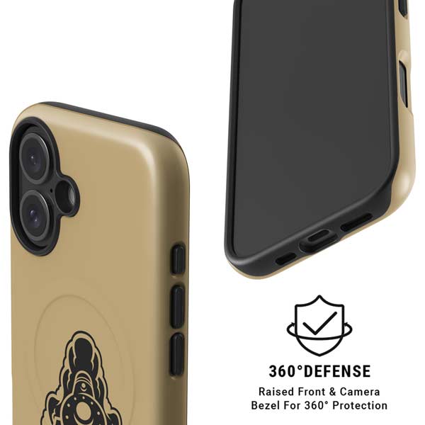 Purdue Gold Signature Logo iPhone 16 Magsafe Impact Case