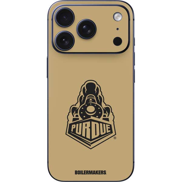 Purdue Gold Signature Logo iPhone 17 Pro Skin