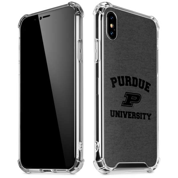 Purdue University Purdue Grey Logo iPhone X/XS Clear Case