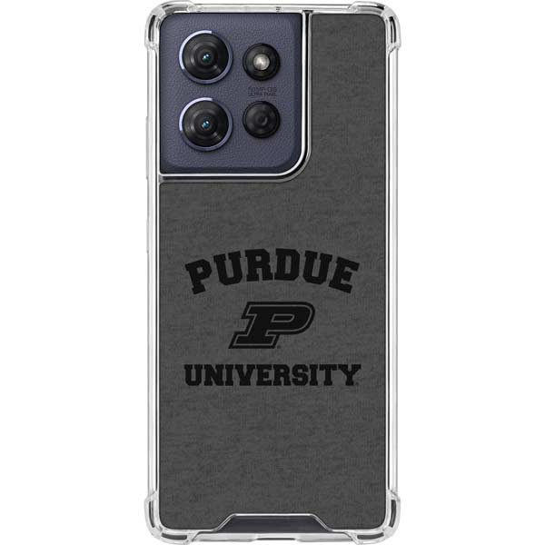 Purdue University Purdue Grey Logo Moto G Play 5G (2025) Clear Case