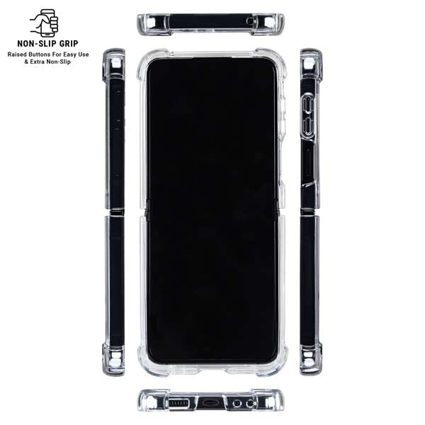 Purdue University Purdue Logo Galaxy Z Flip7 Clear Case