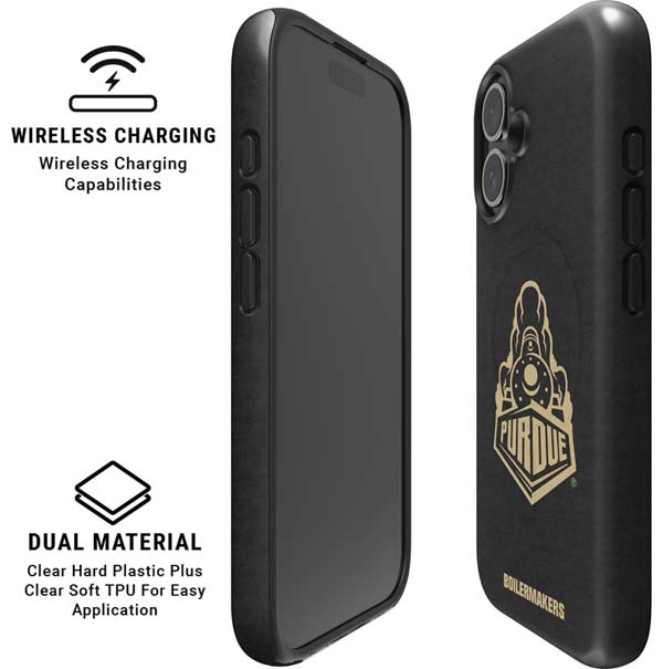 Purdue University Signature Logo iPhone 16 Magsafe Impact Case