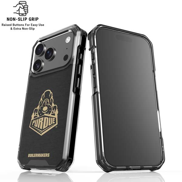 Purdue University Signature Logo iPhone 17 Pro Clear Case