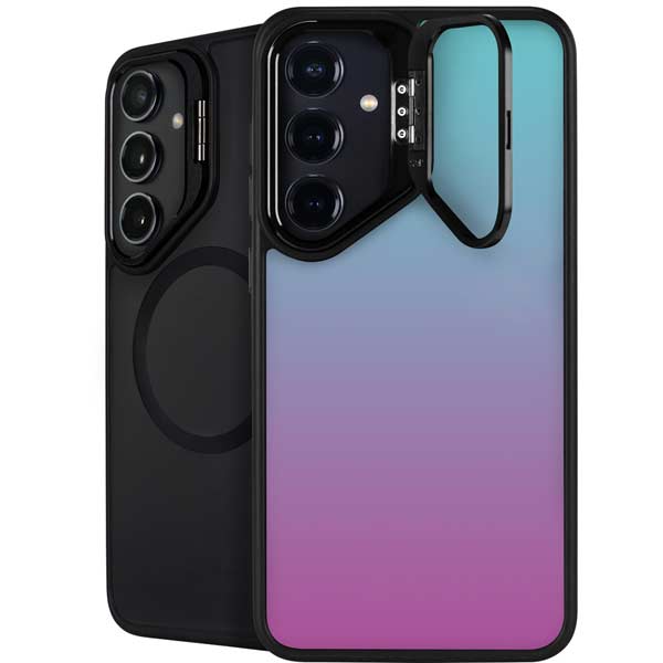 Purple and Blue Ombre Galaxy S26 Plus Kickstand Case