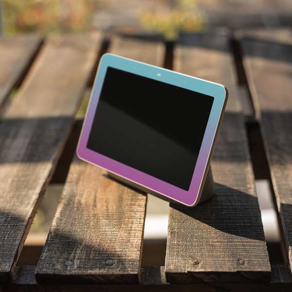 Purple and Blue Ombre Google Home Hub Skin