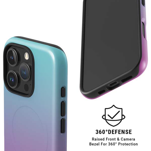 Purple and Blue Ombre iPhone 16 Pro Magsafe Impact Case