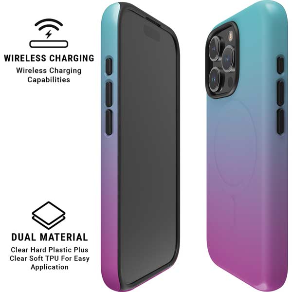 Purple and Blue Ombre iPhone 16 Pro Magsafe Impact Case
