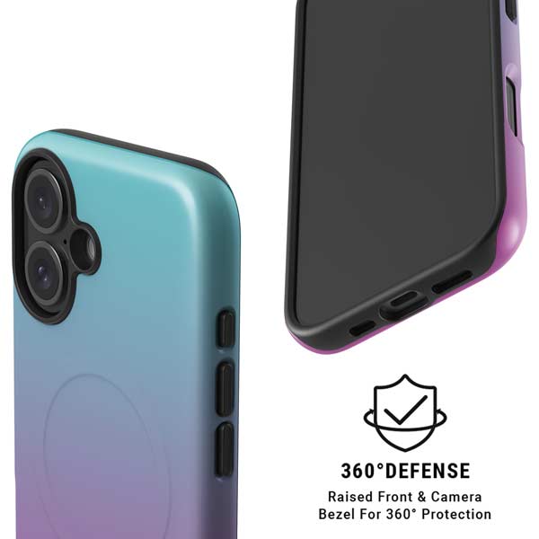 Purple and Blue Ombre iPhone 17 Magsafe Impact Case
