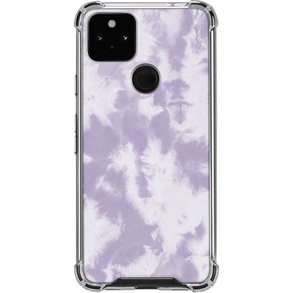 Purple and White Tie Dye Pixel Cases