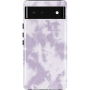 Purple and White Tie Dye Pixel Cases
