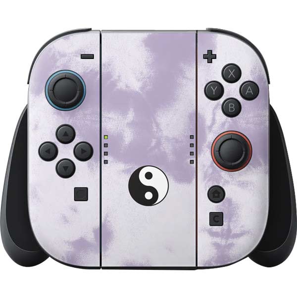 Purple and White Tie Dye Nintendo Skins