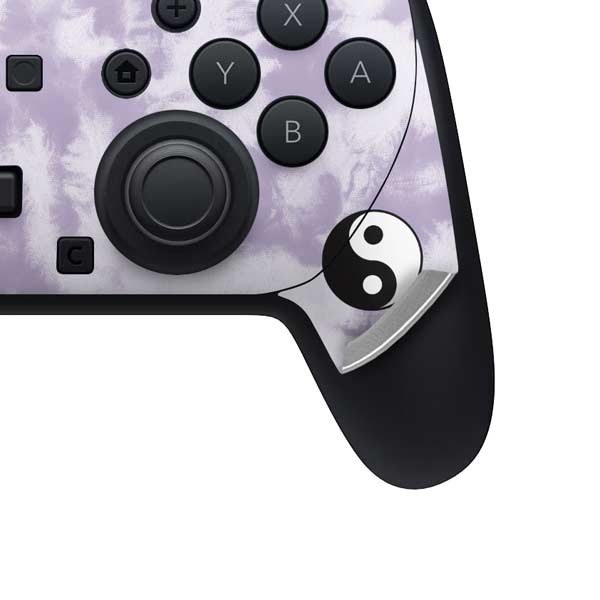 Purple and White Tie Dye Nintendo Switch 2 (2025) Pro Controller Skin