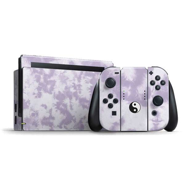 Purple and White Tie Dye Nintendo Skins