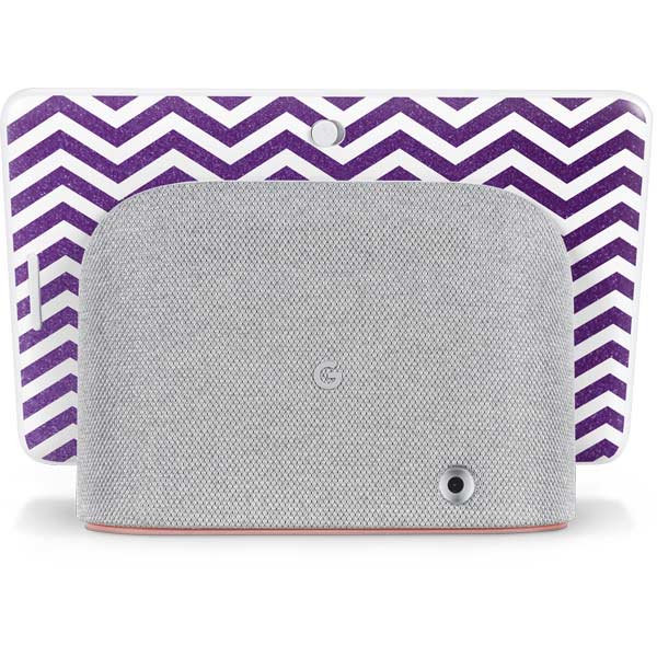 Purple Chevron Google Home Hub Skin