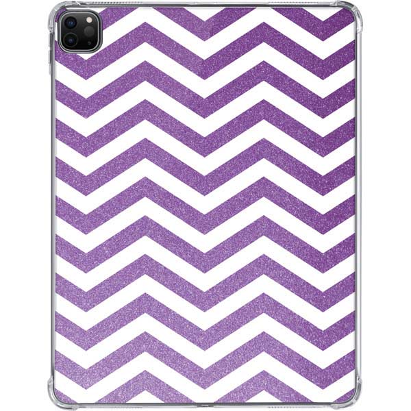 Purple Chevron iPad Pro 11in (2024) Clear Case