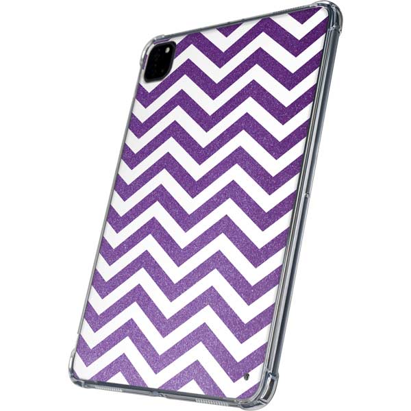 Purple Chevron iPad Pro 11in (2024) Clear Case