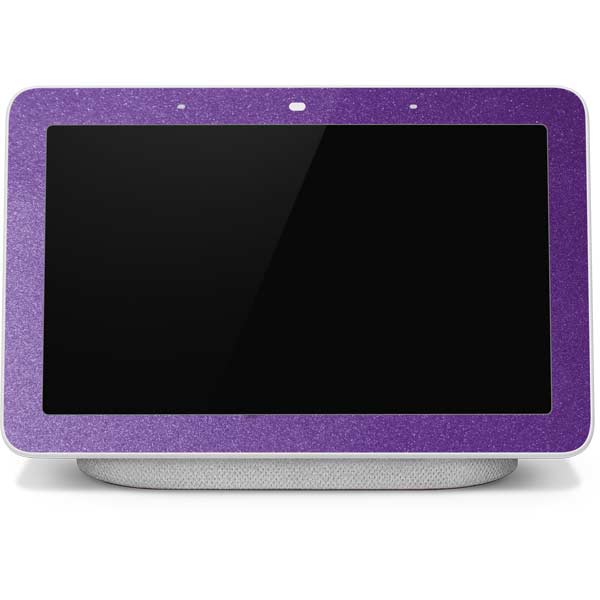 Purple Glitter Musical Heart Google Home Hub Skin