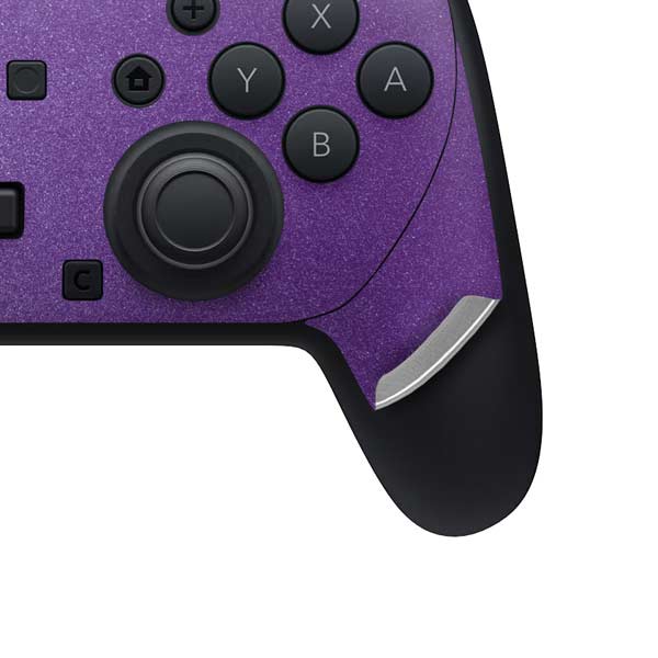 Purple Glitter Musical Heart Nintendo Switch 2 (2025) Pro Controller Skin