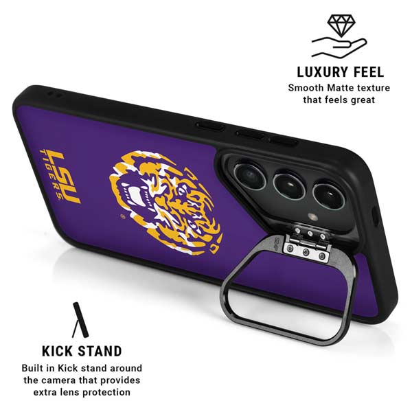 LSU Purple Tiger Mascot Galaxy S26 Plus Kickstand Case