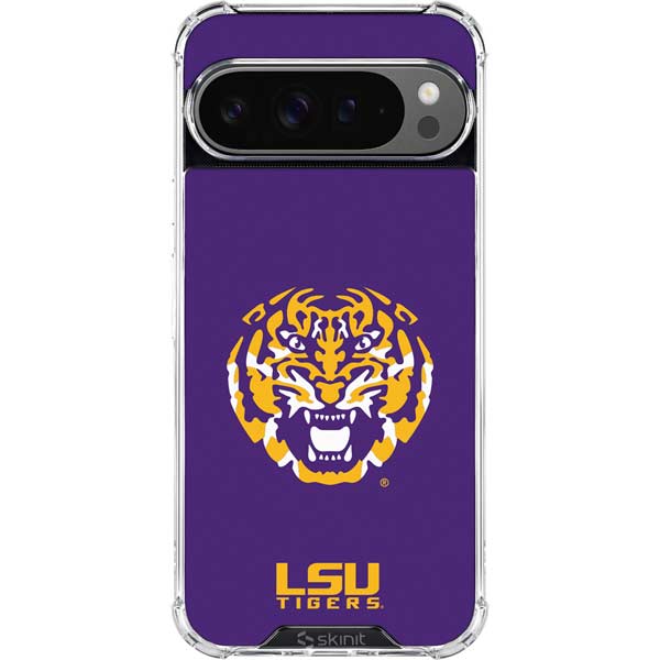 LSU Purple Tiger Mascot Google Pixel 10 Pro Clear Case
