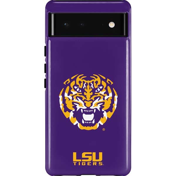 LSU Purple Tiger Mascot Pixel Cases