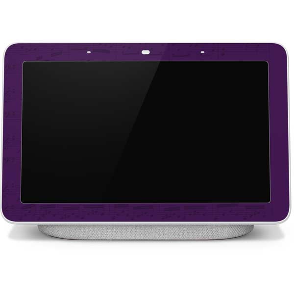 Purple Musical Notes Google Home Hub Skin