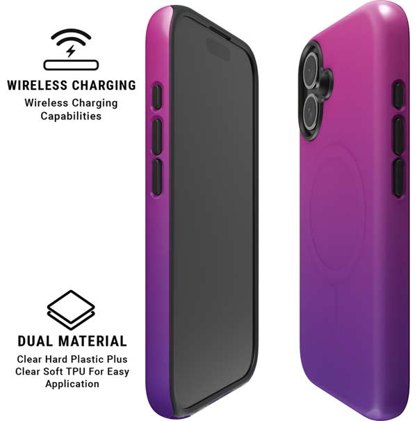 Purple Ombre iPhone 16 Magsafe Impact Case