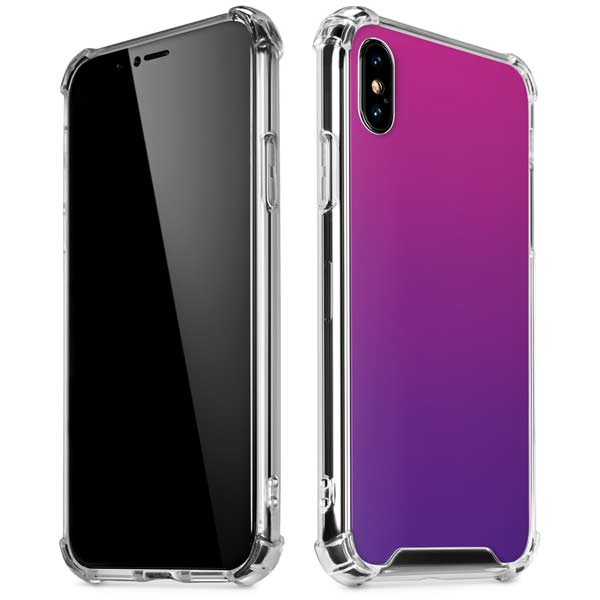 Purple Ombre iPhone X/XS Clear Case
