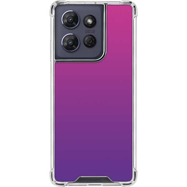 Purple Ombre Moto G Power 5G (2025) Clear Case