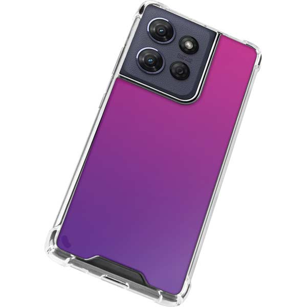 Purple Ombre Moto G Power 5G (2025) Clear Case