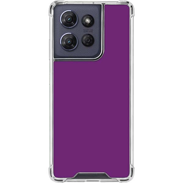 Purple Moto G 5G (2025) Clear Case