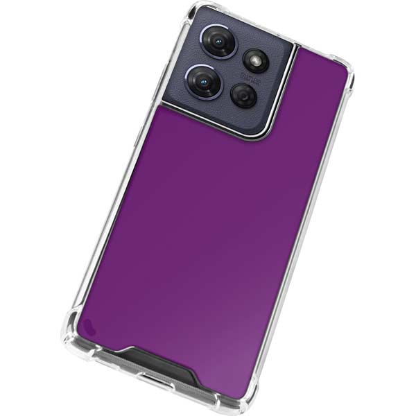 Purple Moto G 5G (2025) Clear Case