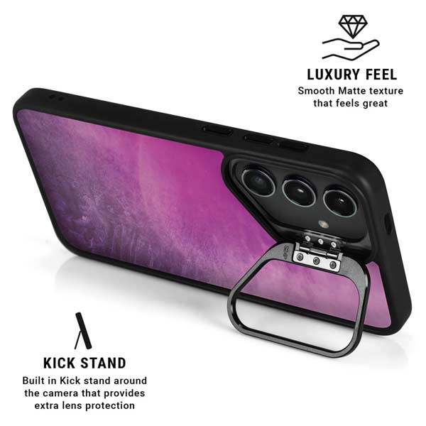 Purple Space Marble Galaxy S26 Plus Kickstand Case