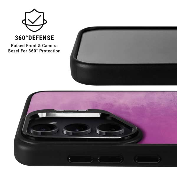 Purple Space Marble Galaxy S26 Plus Kickstand Case
