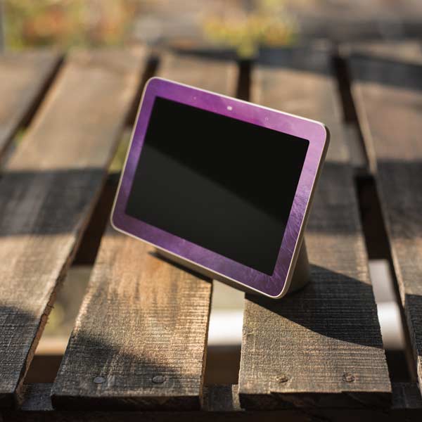 Purple Space Marble Google Home Hub Skin